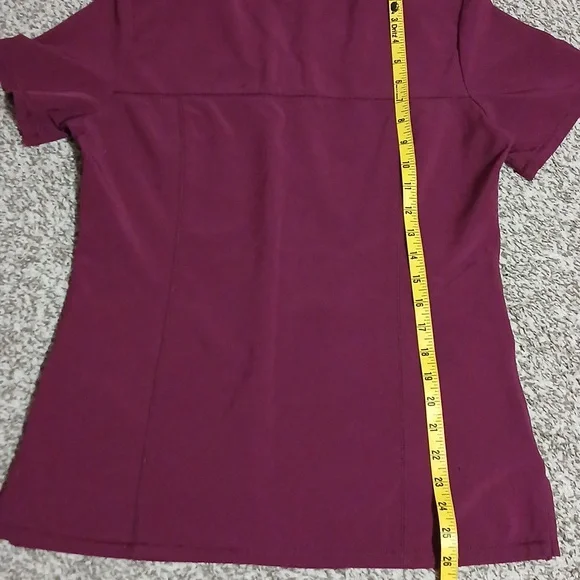 Women's Burgundy Scrubstar Nursing Set - Picture 5 of 15